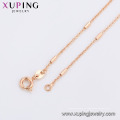 75425 xuping pulseira de jóias, pulseira de link de ouro rosa design simples